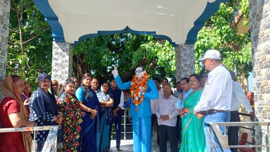 झंडीचौड़ उत्तरी में धूमधाम से मनाई गई अंबेडकर जयंती